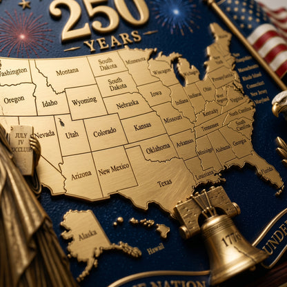 🇺🇸 Limited Edition 250 Years of American Freedom Collector's Statue (1776–2026) – United We Stand🎁