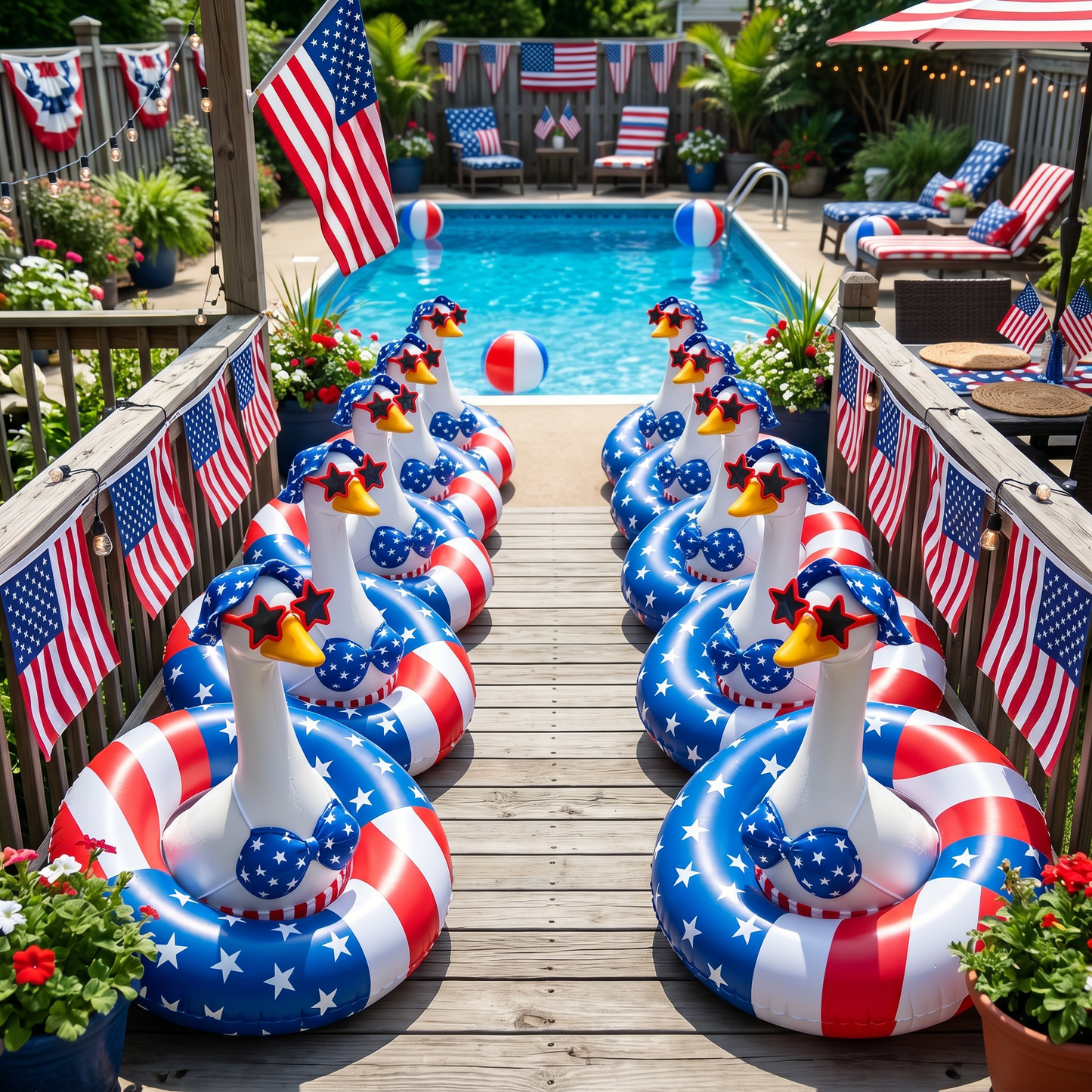 🦢America's Favorite Porch Goose Outfit – Complete 4th of July Beach Party Look🇺🇸