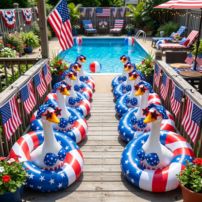 🦢America's Favorite Porch Goose Outfit – Complete 4th of July Beach Party Look🇺🇸
