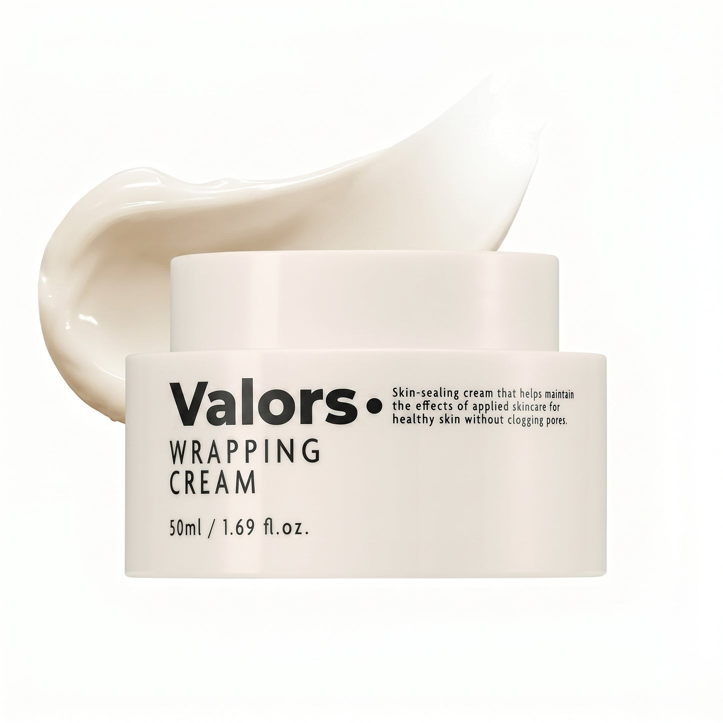 Valors Skin Wrapping Cream, PDRN Ceramide Moisturizer for Dewy Glass Skin, Skin Barrier Hydration