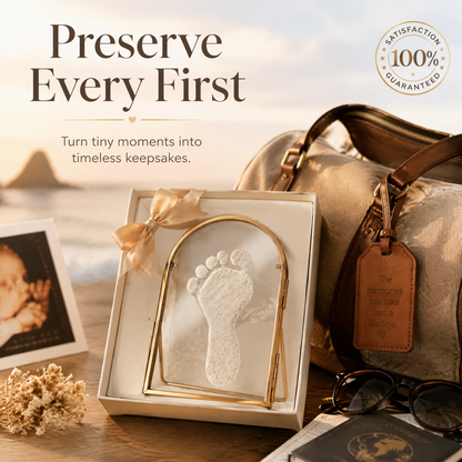 👣 Capture Baby's First Beach Steps – Sand Print Memory Frame