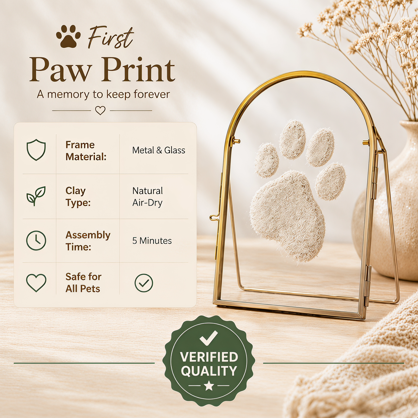 🐾 Capture Your Dog's First Beach Paw Print Forever