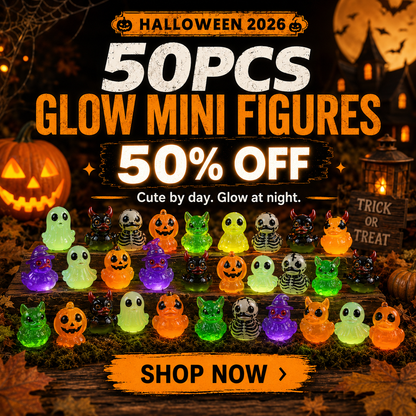 🦇LIMITED-TIME 50% OFF! 👻🦆 Mini Duck figures with light-up effect — Small, spooky decorative figures made of resin