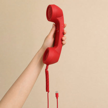 ☎️ Retro Wired Phone Handset for Smartphones