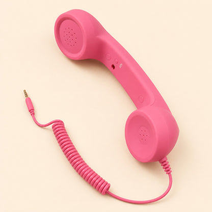 ☎️ Retro Wired Phone Handset for Smartphones