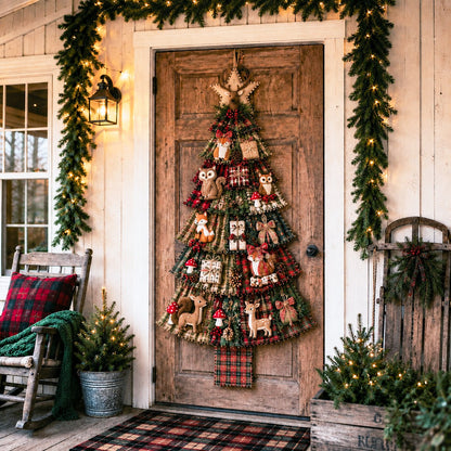 🎄Beginner-Friendly DIY Oversized Patchwork Christmas Tree Door Hanging Kit | Complete Kit with All Tools & Step-by-Step Guide Included 💕