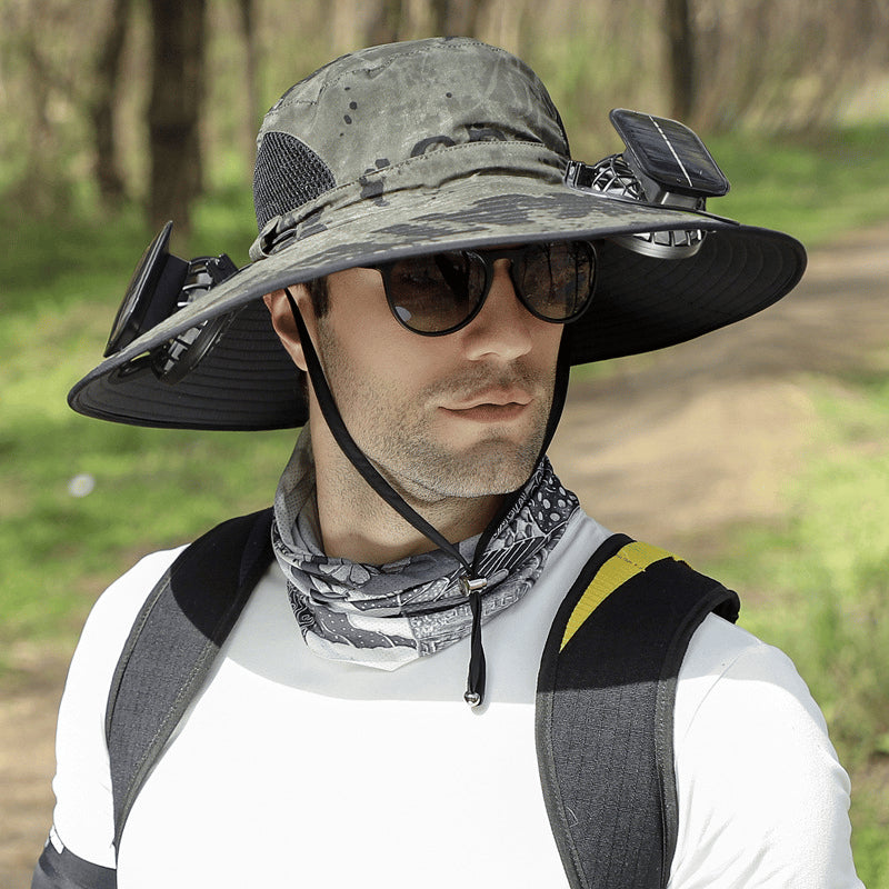🔥Ultralight Solar Fan Sun Hat - Lighter Than a Baseball