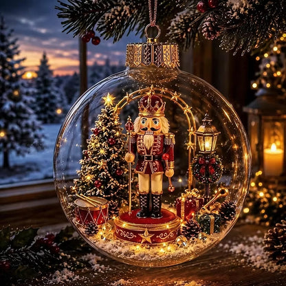 🎄Glowing Christmas Diorama Ornament – A Tiny Winter World in the Palm of Your Hand👼