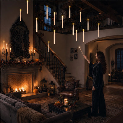 Wand-Controlled Floating Flameless LED Candles