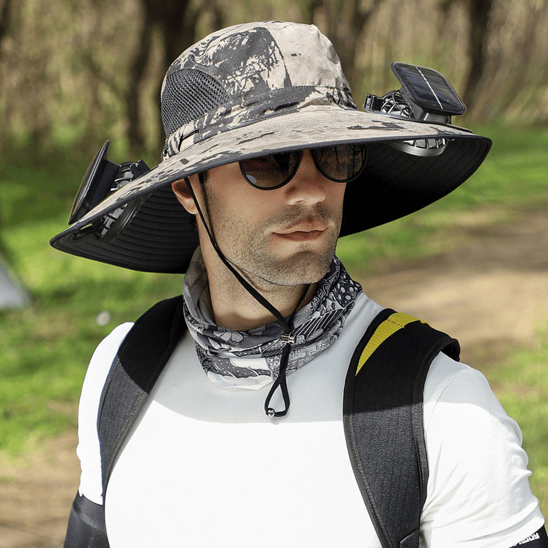 🔥Ultralight Solar Fan Sun Hat - Lighter Than a Baseball