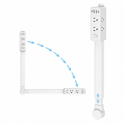 360° Rotating Telescopic Power Extension Socket
