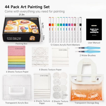 MagicPop™ 3D Texture Painting Kit – Color, Add Water & Watch It Rise
