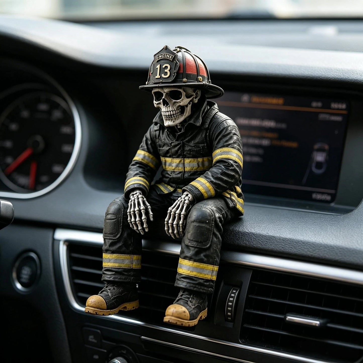 🎖️ Hero Skeleton Shelf Sitters | Police Officer & Soldier Resin Decor