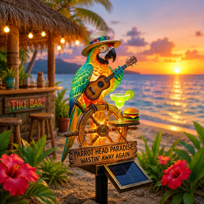 🌴Powered Parrot Garden Light- "Wastin" Away Again"🌴