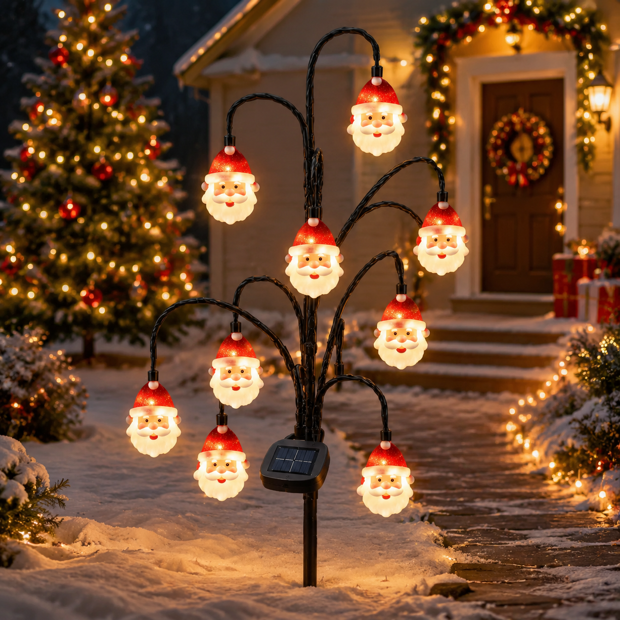 Santa Face Lights