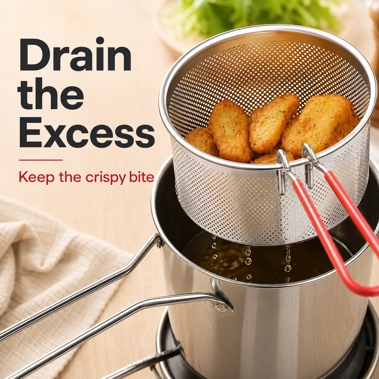 🍟 Home Mini Deep Fryer – Skip Takeout, Make Fresh Fries & Snacks Anytime