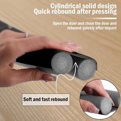 Door Bottom Sealing Strip, 1 Count Door Draft Stopper, Under Door Draft Noise Blocker, Home Essentials