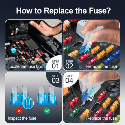 🚗300Pcs Automotive Fuse Assortment Kit