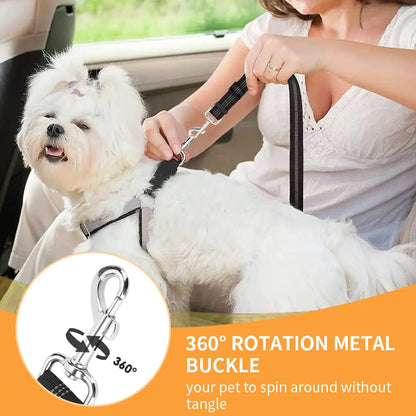 2-Pack Pet Car Seat Belt Dog Leash