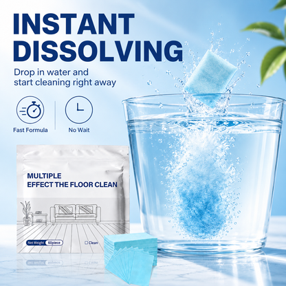 ✨Multi-Effect Floor Cleaning Tablets, Fast Dissolving, No-Rinse Formula for Hardwood, Tile & All Floor Types