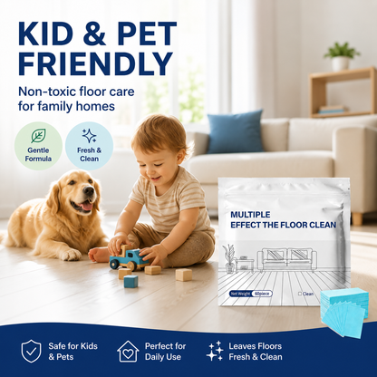 ✨Multi-Effect Floor Cleaning Tablets, Fast Dissolving, No-Rinse Formula for Hardwood, Tile & All Floor Types