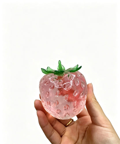 🍓Red Slushy Strawberry Squishy Fidget Toy Zero Bounce Back Anxiety Relief Toy