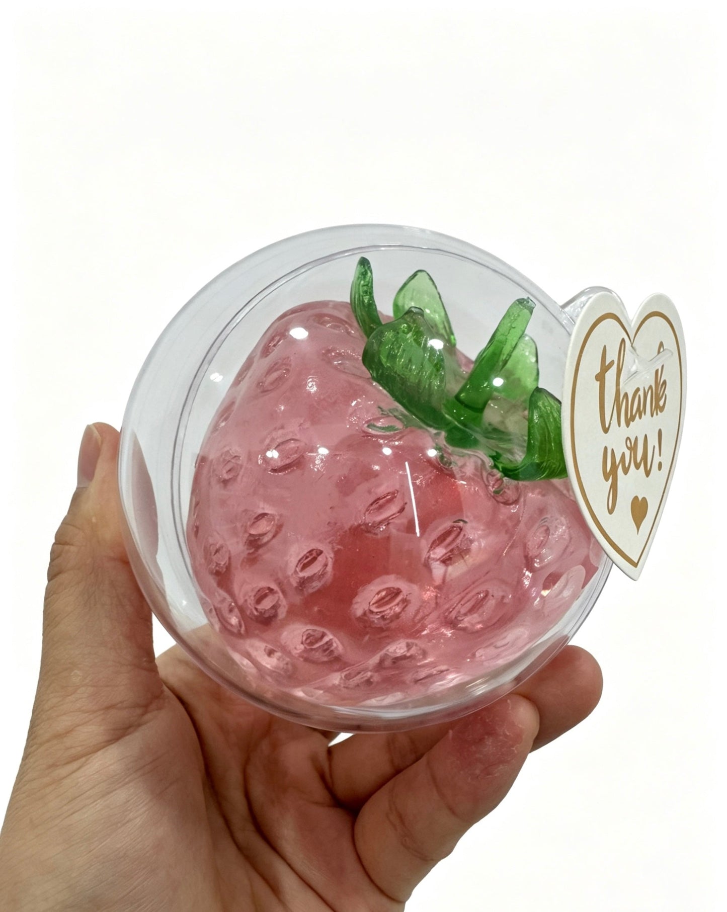 🍓Red Slushy Strawberry Squishy Fidget Toy Zero Bounce Back Anxiety Relief Toy