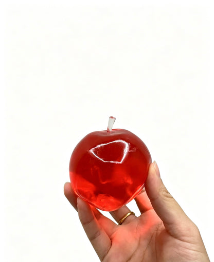 🍎Apple Squishy Toy, Glass Gloss Semi-Transparent Zero bounce-back Fidget Stress Ball