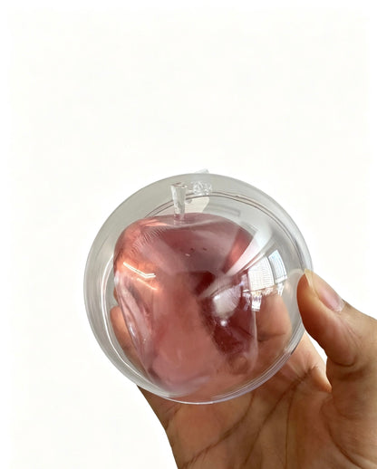🍎Apple Squishy Toy, Glass Gloss Semi-Transparent Zero bounce-back Fidget Stress Ball