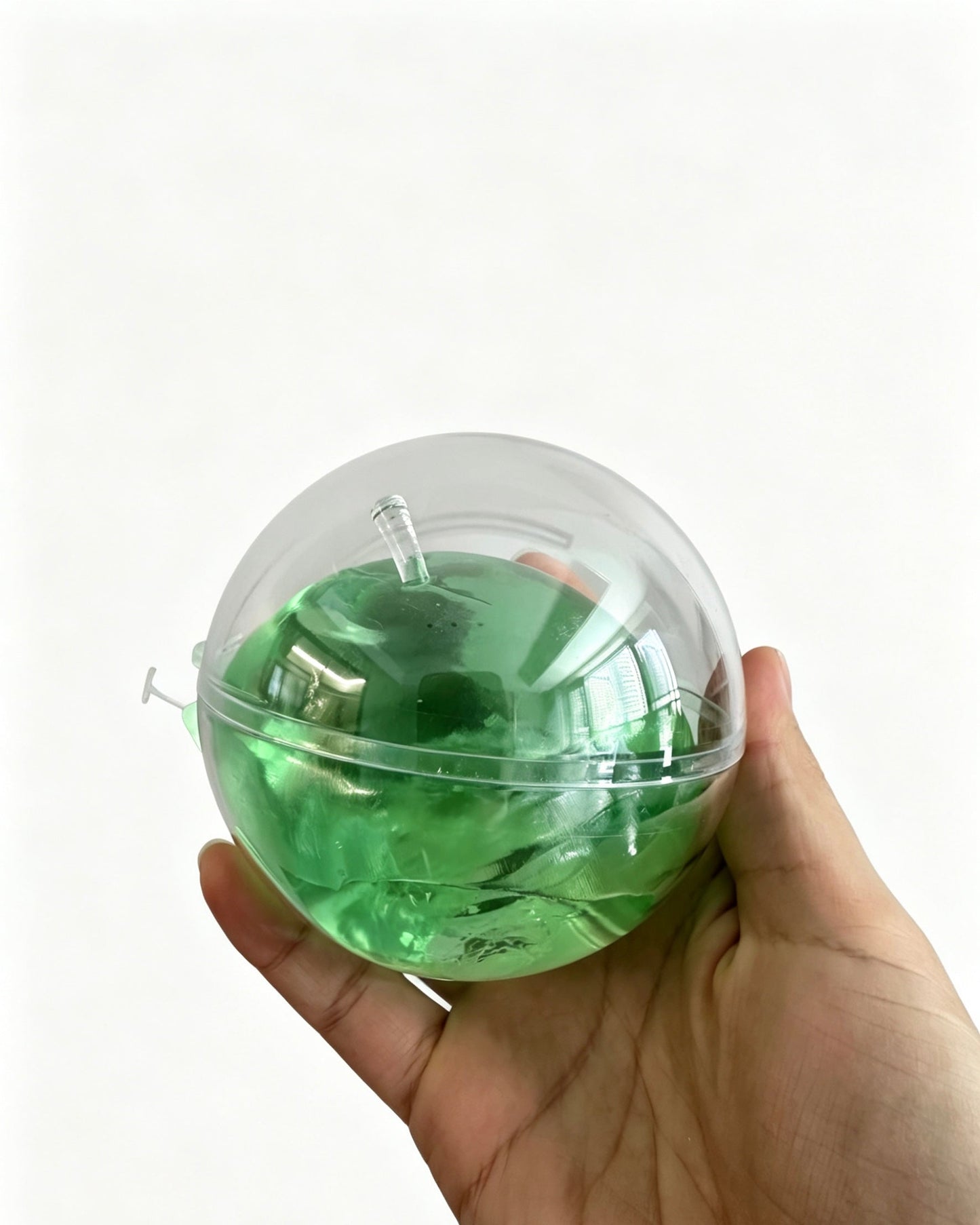 🍎Apple Squishy Toy, Glass Gloss Semi-Transparent Zero bounce-back Fidget Stress Ball