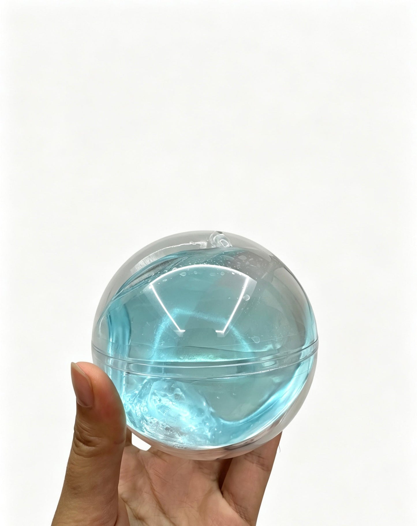 🍎Apple Squishy Toy, Glass Gloss Semi-Transparent Zero bounce-back Fidget Stress Ball
