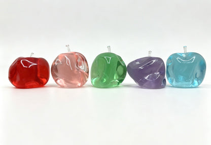 🍎Apple Squishy Toy, Glass Gloss Semi-Transparent Zero bounce-back Fidget Stress Ball