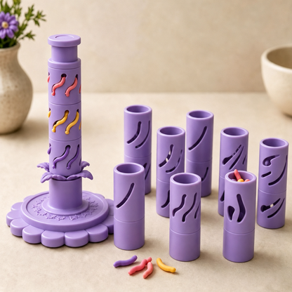 🌷Modular Clay Bloom Maker with 9 Shaping Sleeves🎨