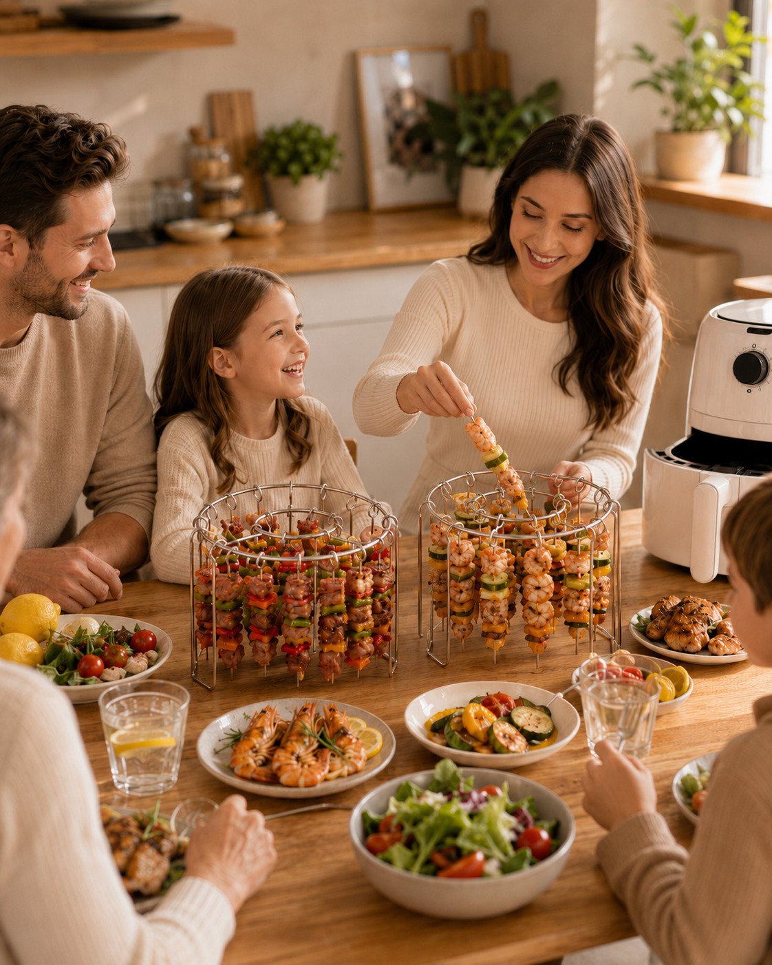 🔥BUY 1 GET 1 FREE 🔥Heat-Resistant Vertical Skewers Clavo Air Fryer Rack