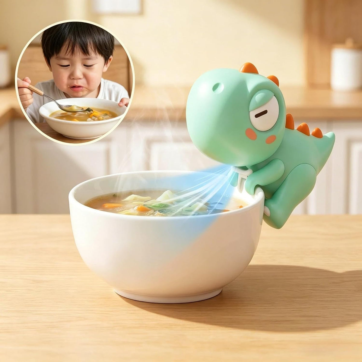 🌬️ QuickCool Hands-Free Food Fan