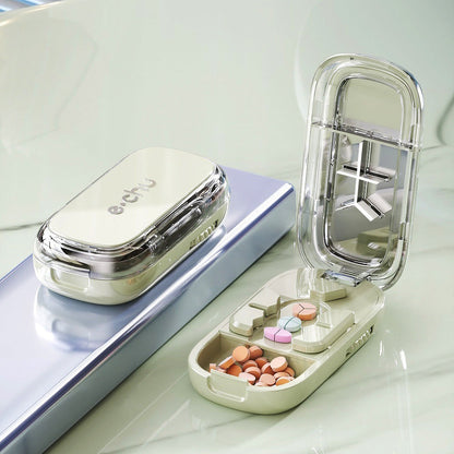 💊 3-In-1 Pill Cutter With Storage Case – Precision Tablet Splitter.