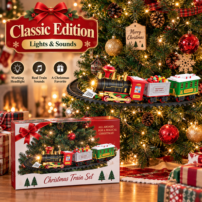 🚂 Vintage Puffing Steam Christmas Tree Train | Bring Back Classic Christmas Magic