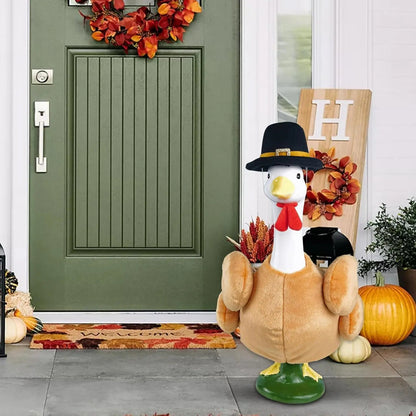 🦢VALORS TOP™Turkey Porch Goose Outfit for 23" Plastic/ Cement Goose Statues