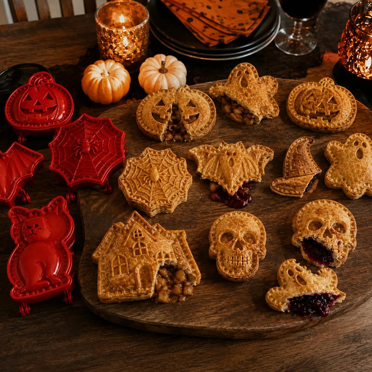 🎃 8-Piece Halloween Mini Hand Pie Mold Set