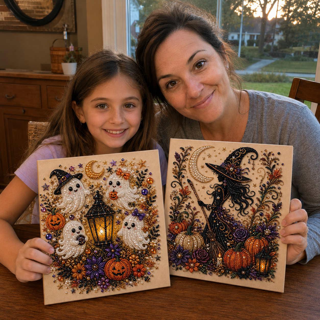 👻✨ Halloween Pearl Art DIY Kit – Turn Tiny Pearls into Spooky-Cute Magic