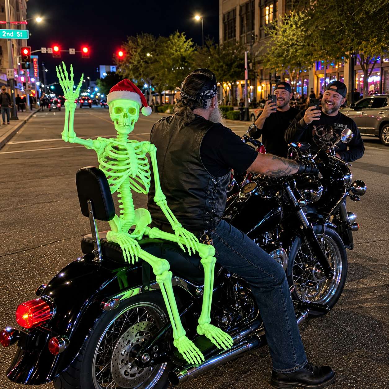 ⭐ 💀 Skeleton Motorcycle Passenger | Your Creepiest Riding Buddy 🏍️