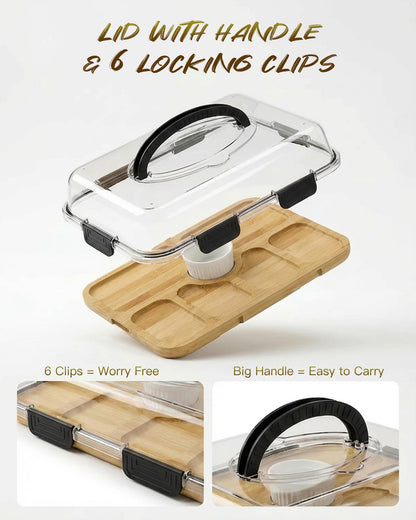 🧀Charcuterie Board with Lid