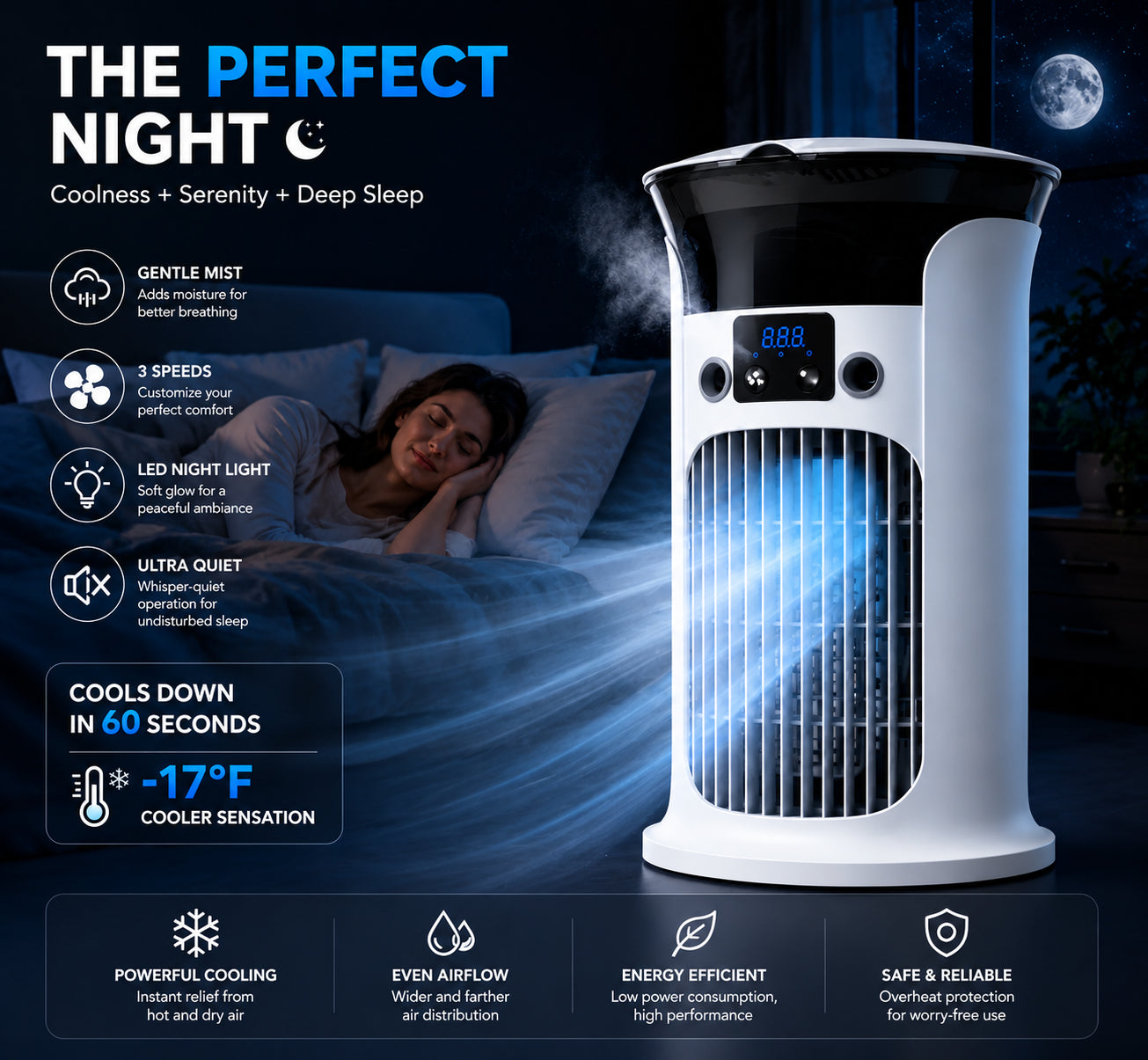 ❄️3-in-1 Portable Air Cooler