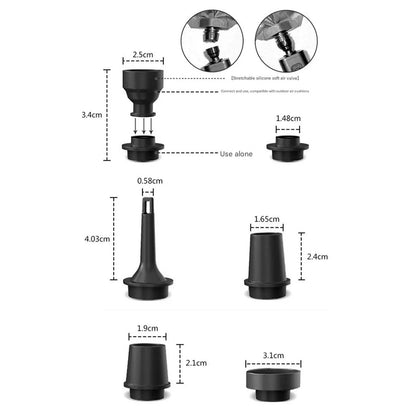 3-in-1 Rechargeable Mini Air Pump – Electric Inflator for Air Mattresses, Pool Floats & Vacuum Bags