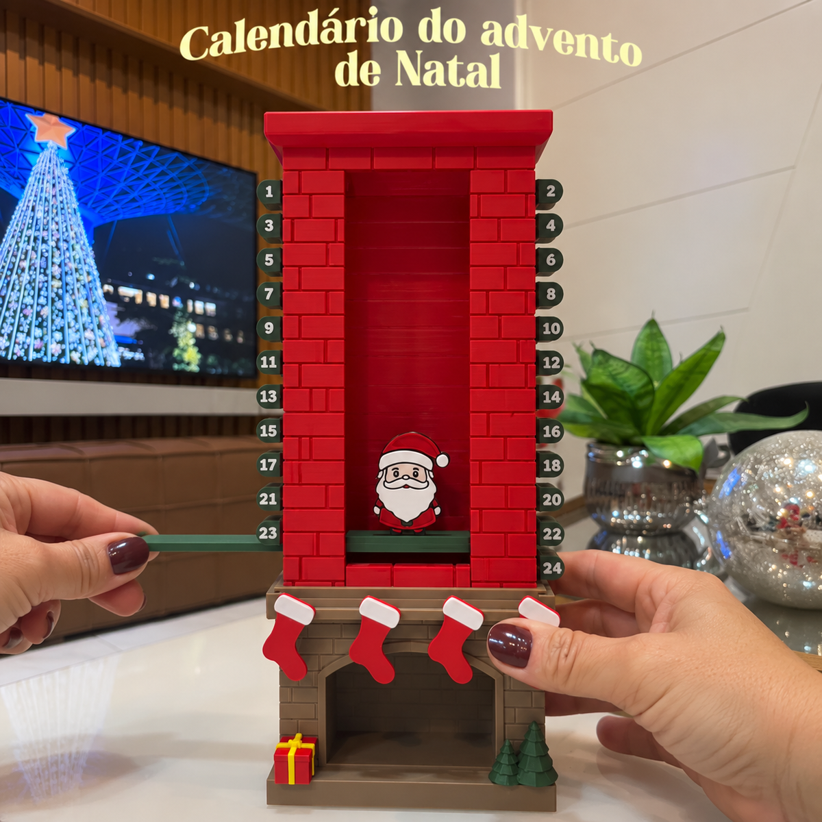 🎅 Santa’s Chimney Countdown Advent Calendar | 24 Days of Christmas Magic