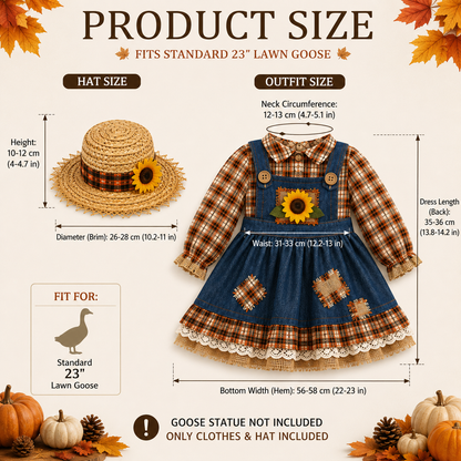 🌻New 23" Sunflower Harvest Goose Outfit™