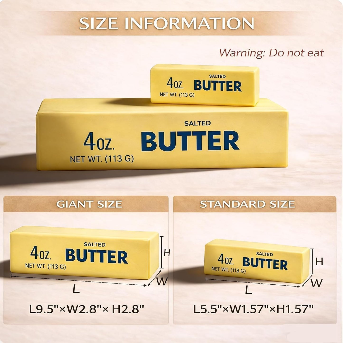 🧈The Original Giant Butter Splat! - Premium Slow-Rising Stress Relief Squishy Toy