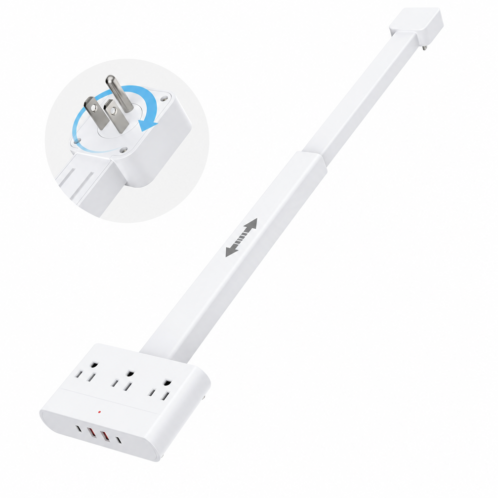360° Rotating Telescopic Power Extension Socket