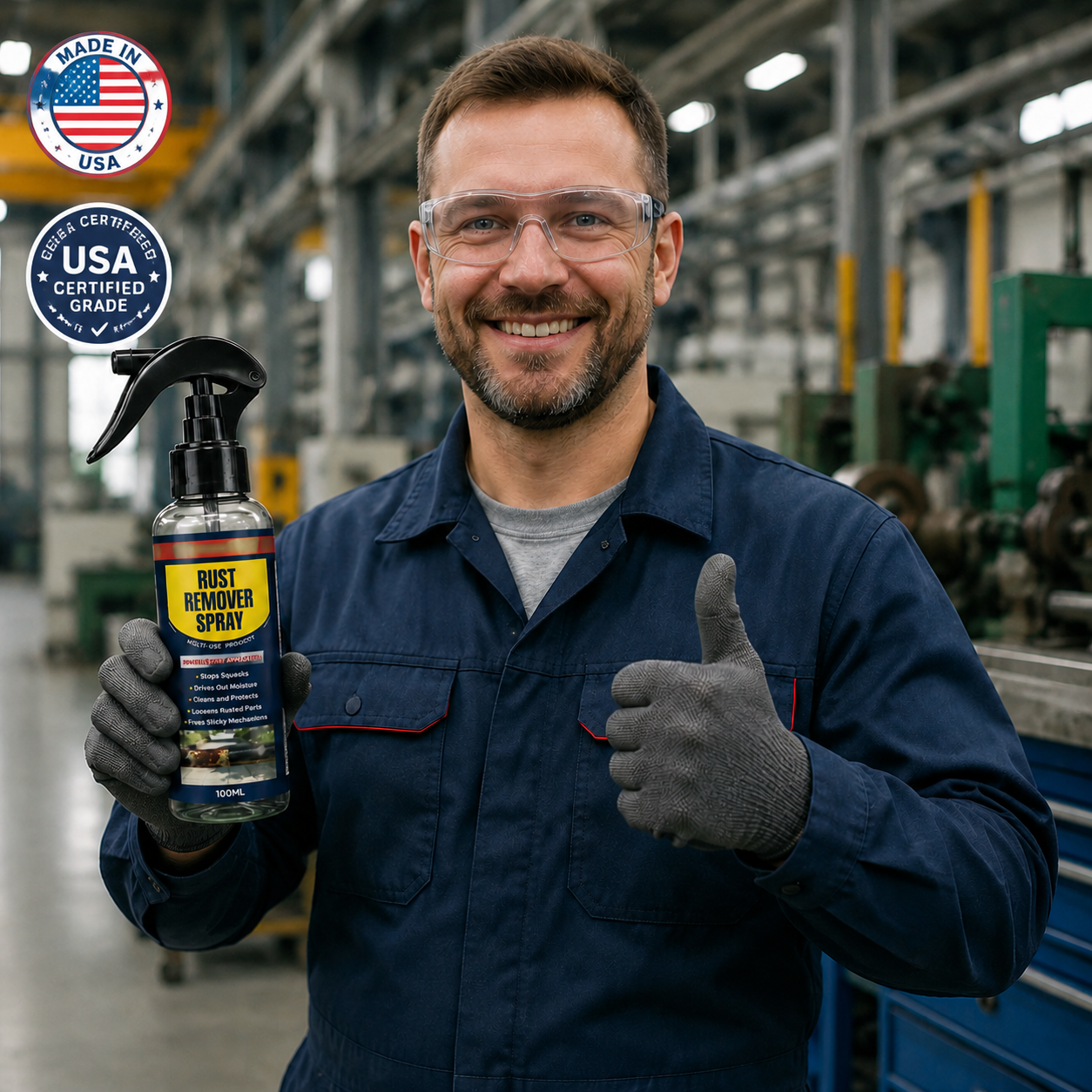 🔥Limited Time Promotion 70% OFF🔥-Multi-Purpose Rust Remover Spray & Lubricant