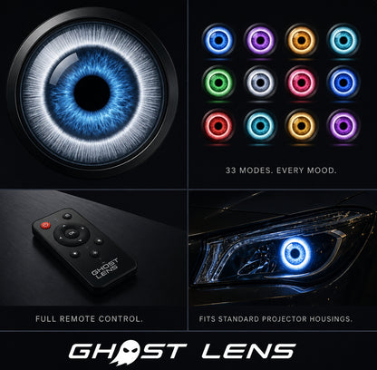 🏎️GhostLens Demon Eye LED Headlight Kit